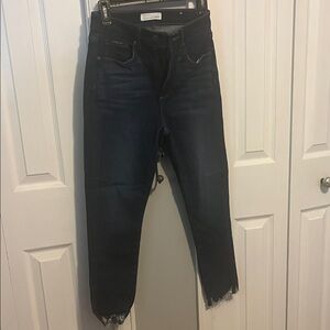 LOFT Dark Blue Cropped Jeans